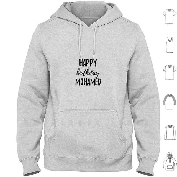 

happy birthday mohamed hoodies gift funny men's & sweatshirts, Black
