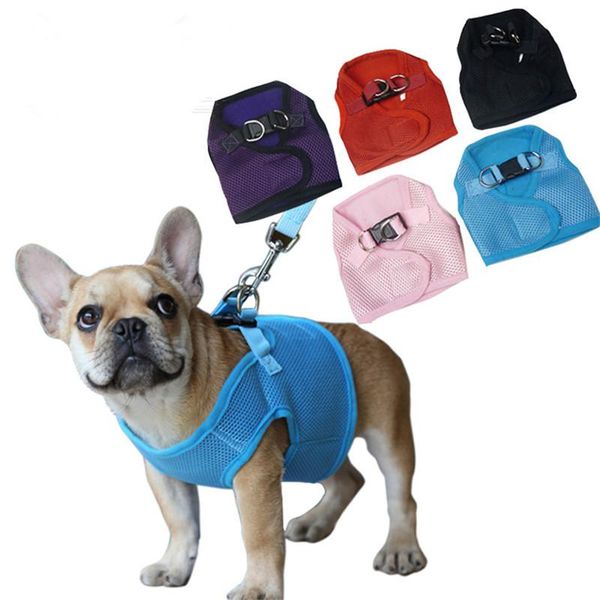 

mesh dog harness nylon vest for dogs small breathable collars & leashes