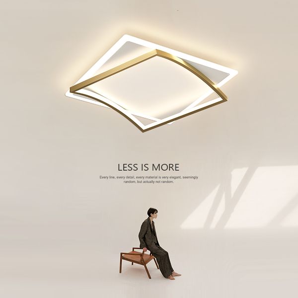 

pendant lamps square simple new modern led chandeliers lights dimming luminaire bedroom living study foyer room salon lighting hou