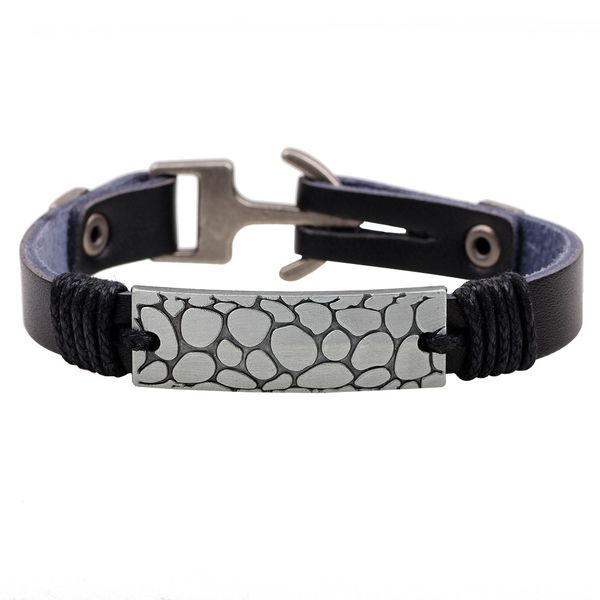 

nimi exaggerated bracelet anchor rivet woven jewelry, Golden;silver