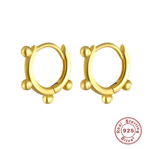

other chic rock punk twisted s925 sterling silver hoop piercing earrings for women female girl hiphop upscale fancy jewelry gift party, Golden;silver