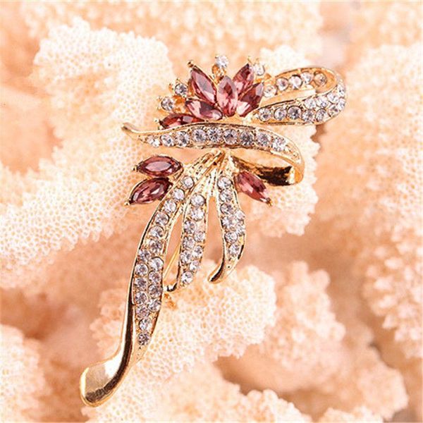 

pins, brooches for women lovely retro fashion crystal jewelry, Gray