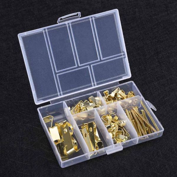 

professional hand tool sets 130 pcs/sets gold saw tooth hangers canvas picture frame hanging hooks with screws sawtooth diy hardware tools