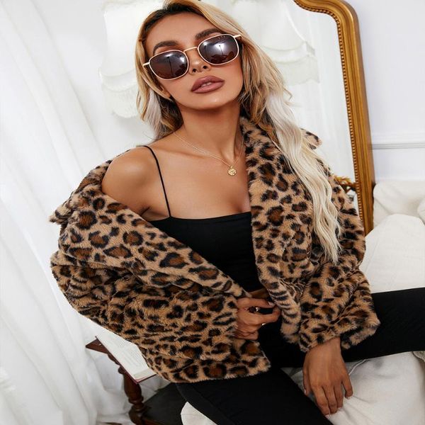 

women's jackets jacket suits autumn winter coat turn-down collar long sleeve leopard zebra print clothing 2021 casual suit, Black;brown