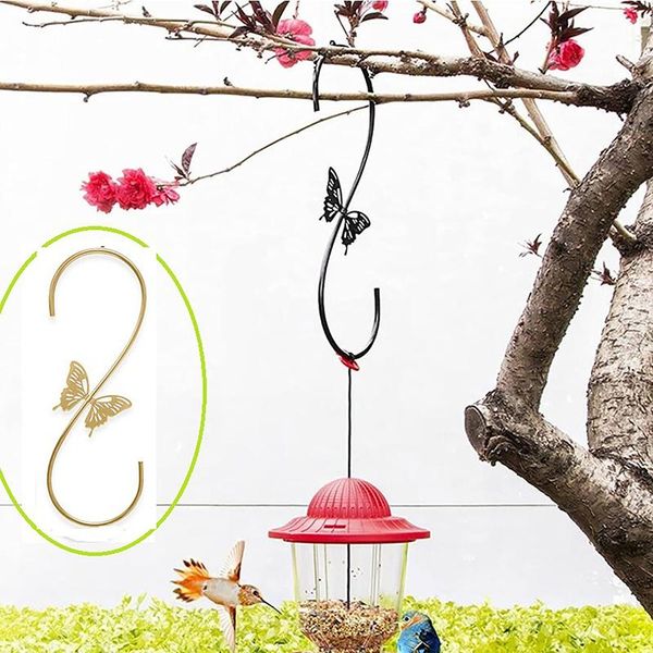 

other bird supplies wrought iron hook hummingbird feeding flower pot metal hanger outdoor butterfly feed yard garden decor