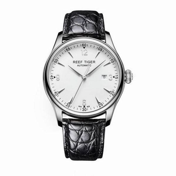 

wristwatches men wrist watch,mens automatic watches reef tiger luxury man self wind mechanical wristwatch waterproof timepiece dress relogio, Slivery;brown