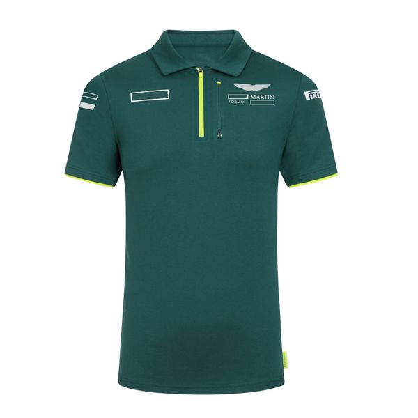 

2021 new summer f1 racing sportswear short-sleeved polyester quick-drying same style large size customizable team formula one