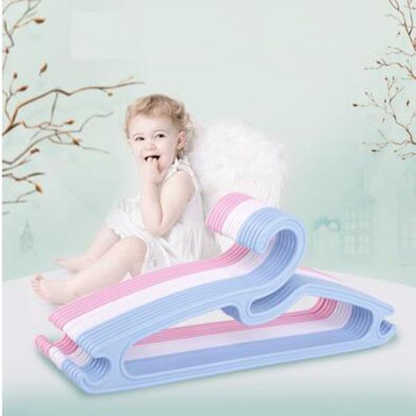 

hangers & racks 30cm 20 pcs/lot plastic kids children's coat hanger clothes drying rack for quality pp baby