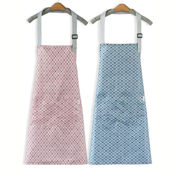 

aprons hanging neck adjustable women's kitchen apron with pocket dustproof and antifouling el restaurant
