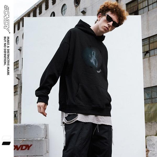 

wxwovdy men's fashion brand high street oversize hip hop fleece jacket, Black