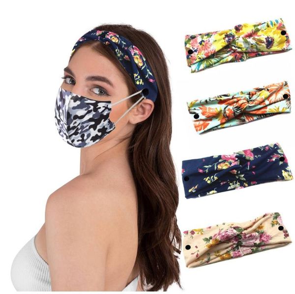 

with buttons headband facemask holder protect ears head wrap hair bandana may 12nd yoga bands