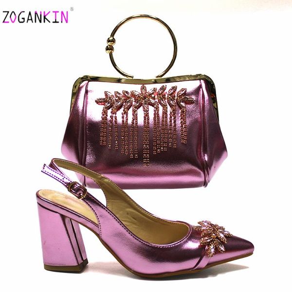 

dress shoes mature style nigerian lady matching hand bag in onions color african and set for wedding, Black