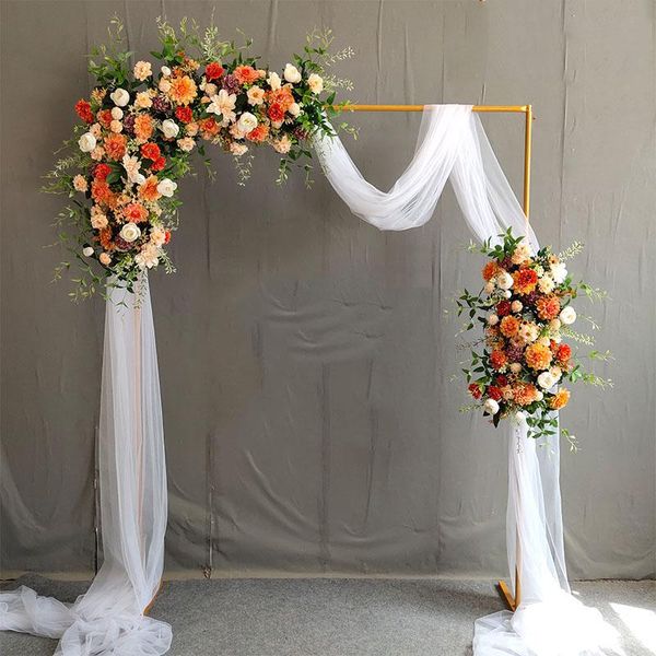 

party decoration wedding arch background frame wrought iron flower stand custom home birthday wall decorative shelf gold white