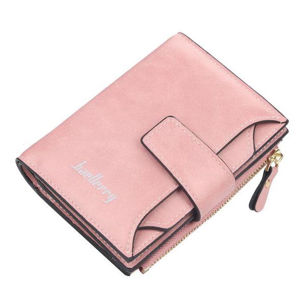 

wallets baellerry quality leather women short coin purse pink red wallet female card holders carteira feminina zipper money bag, Red;black