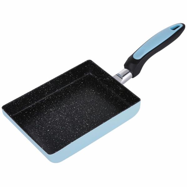 

pans 1pc tamagoyaki pan frying cooker non-stick egg cookware (random color)