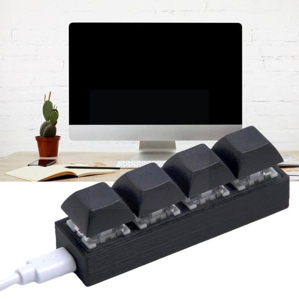 

keyboards usb pad 4 s multi- in one shortcut board for volume control copy and paste gaming programing diy setting l7h5