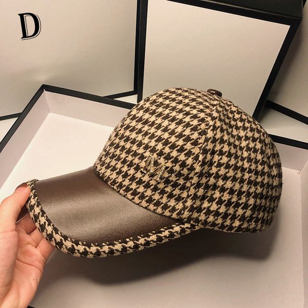 

2021 wholesale spring cotton cap baseball snapback hat summer hip hop fitted hats for men women plaid hat, Blue;gray