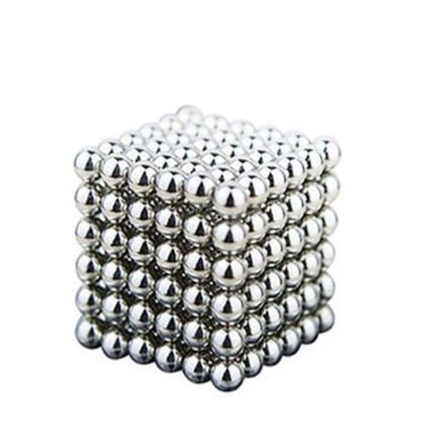 

3 mm 216 magic balls buckball magnetic cube puzzle creative decompression toy silver