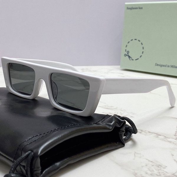 Senhoras White Designer Sunglasses ou Óculos ópticos Orrs010 Oficial Último Modelo Orrs 010 Homens e Mulheres Moda Folha Produção 54-19-140