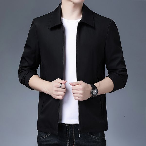 

2021 dad's spring and autumn et casual cloth men's coat middle-aged people, Black