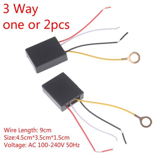 

smart home control 1pc/2pcs ac 100-240v 3 way touch sensor switch desk light parts dimmer for bulbs lamp quality
