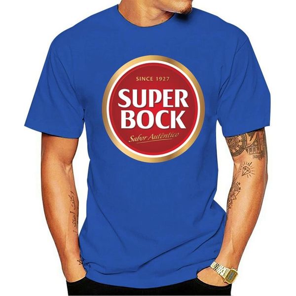 T-shirt da uomo T-shirt alla moda casual Girocollo Cool Man's Super Bock Beer Portugal Stampato a maniche corte