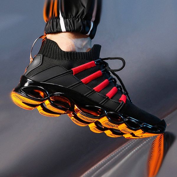

new blade shoes men fashion breathable sneaker mens casual shoes large size comfortable sports mens 47 jogging 48 48c6#, Black