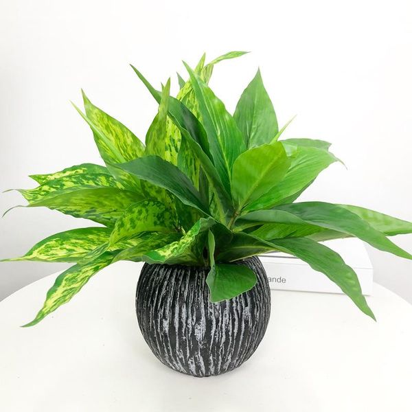 

decorative flowers & wreaths artificial foliage plant potted bonsai wedding party mall deskdecor plastic leaves balcony decoration
