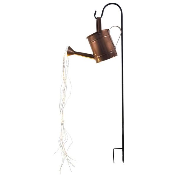 

light, battery operated waterproof led watering can decor fairy string garden art lights, outdoor yard lawn lamps