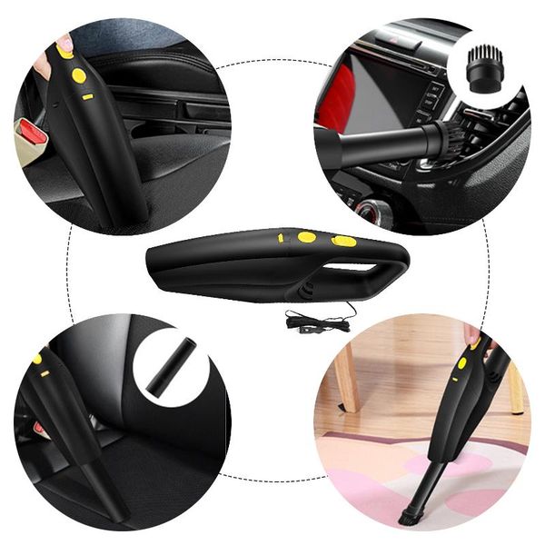

vacuum cleaner 120w 6000pa strong suction car handheld wet and dry dual use washable filter auto