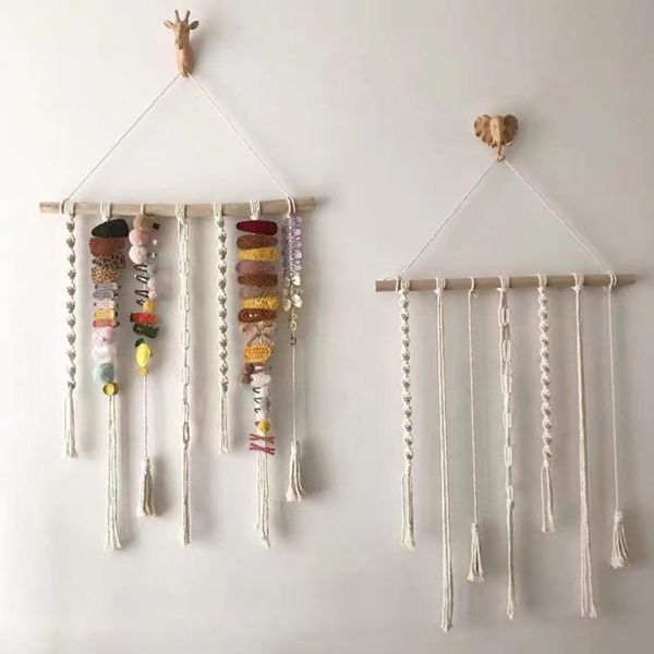 

decorative objects & figurines macrame po tapestry woven wall hanging display pictures organizer home boho decor
