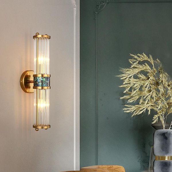 

wall lamps fkl nordic crystal gold lamp simple modern living room background staircase aisle light luxury