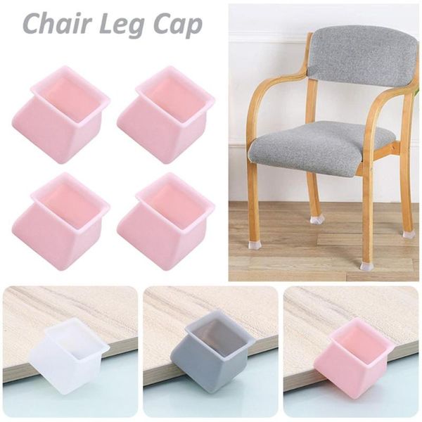 

cushion/decorative pillow 4pcs table chair leg silicone cap pad furniture feet cover floor protector non-slip mat caps foot protection