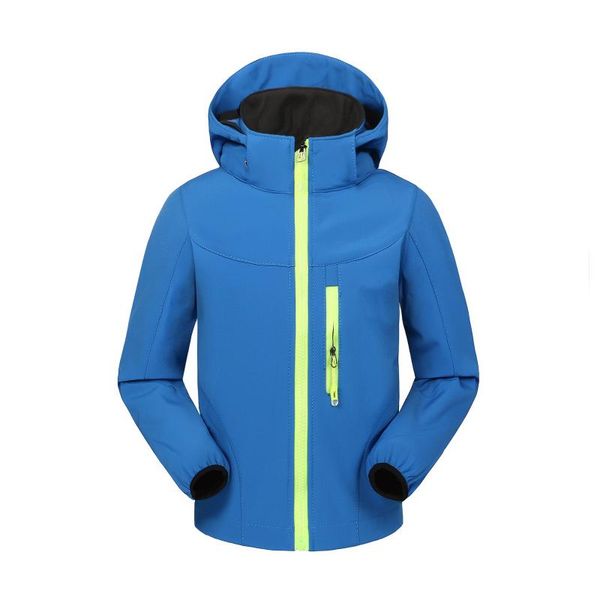 Erkek Ceketler 2021 Kış Kid's Softshell Fleece Hoodies Coats Moda rüzgar geçirmez kızlar ve erkekler