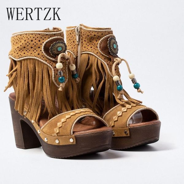 

sandals cold boots women 2021 autumn thick heel fish mouth fringe low tube high for zapatos de mujer, Black