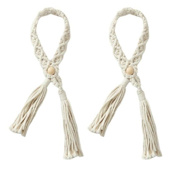 

curtain & drapes 2pcs hand knitting tiebacks exquisite household