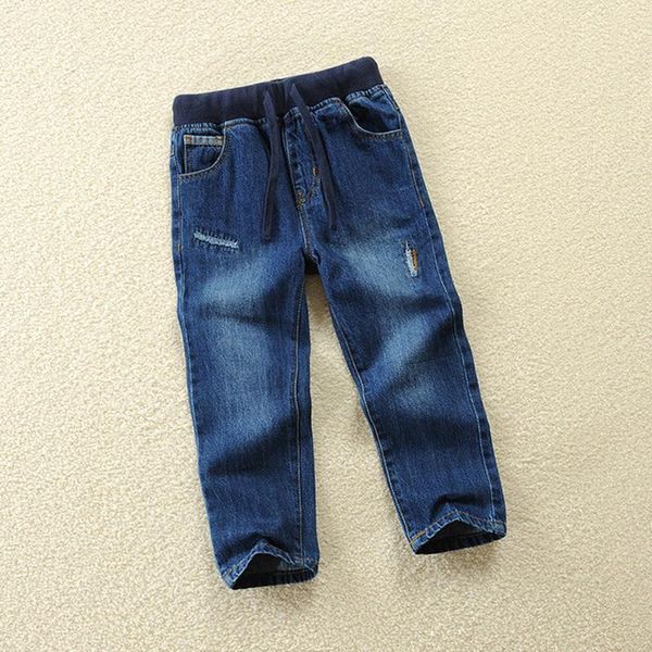 

baby boy jeans pants spring fall boys clothing kids denim trousers 100% cotton toddler teenage 3t- 8 9-13 years old, Blue