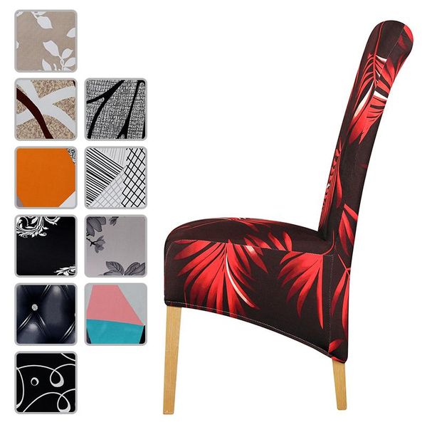 

europe style xl size big chair cover printed long back covers king seat case for el party banquet