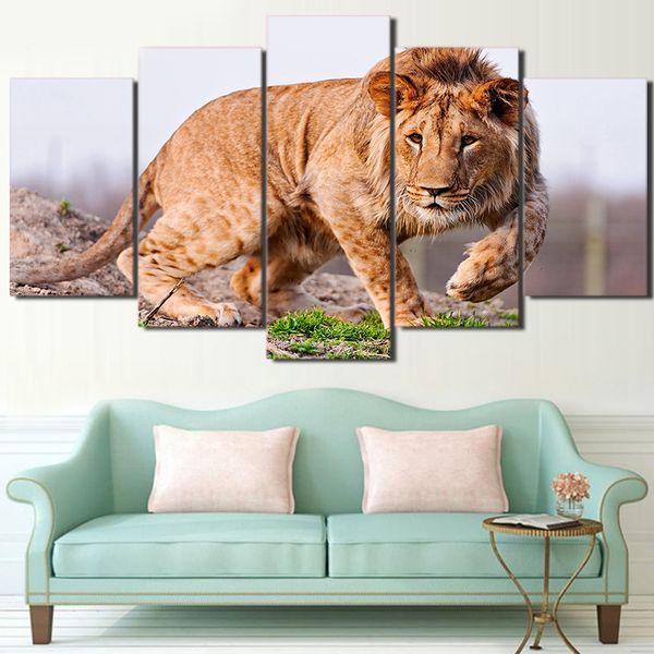 

hd printed african animal lion painting room print poster picture canvas home decor paintings(no frame)