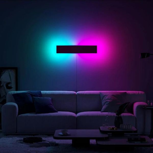 

wall lamps modern colorful lamp for living room interior decoration bedroom bedside led light dimmable background sconce