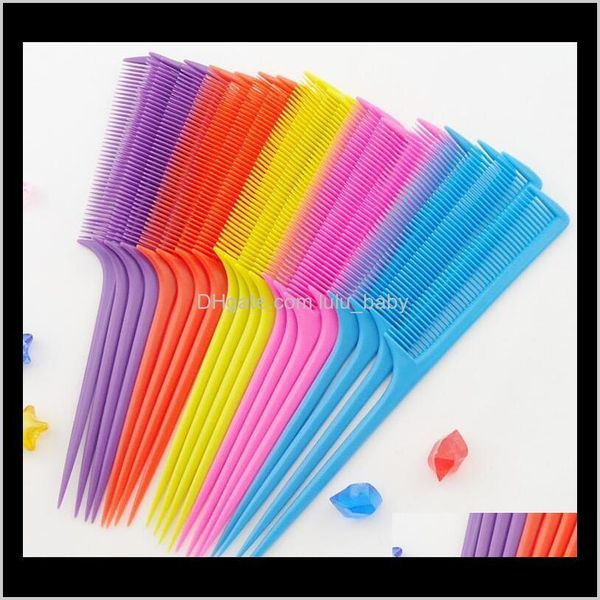 

factory price 3000pcs/lot hair brushes pointed tail comb nicety type clip design the salon tools hairdresser keratin treatment al4xw t3qcf, Silver