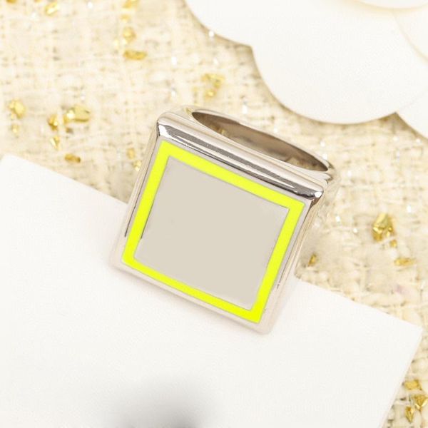 

cluster rings 2021 trendy jewelry big geometric ring for women high fashion gold color party statement square fine bijoux, Golden;silver