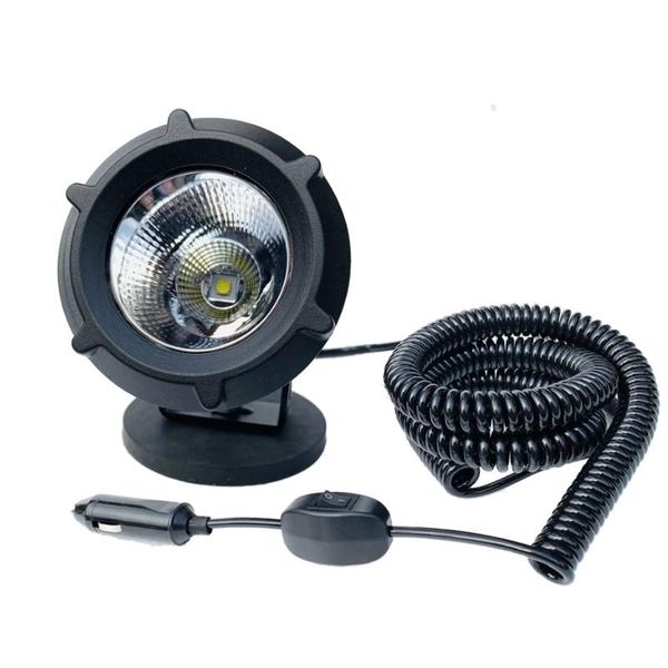 

other lighting system 25w 6000k spot flood combo led magnetic headlight car 4x4 spotlight set 3m/8m retractable spring wire off road work li