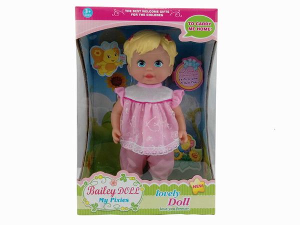 

11.5 inch enamel doll cute pajamas baby toy gift box for children