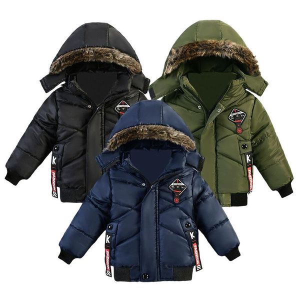 

down coat children jackets for boys winter kids outerwear coats baby girls multiple styles and colors thicken keep warm fashion hooded, Blue;gray