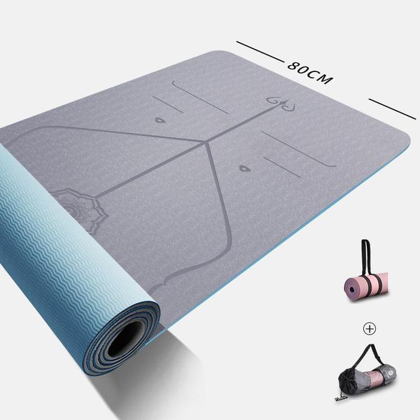 

yoga mat widened 80cm wide home to prevent sliding high-end fitness equipment gymnastics sound insulation 6mm mats
