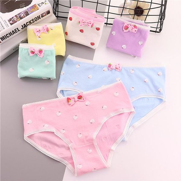 

panties 4pcs/lot candy color kid girls underwear strawberry briefs character cotton lingerie soft comfortable panty, Camo