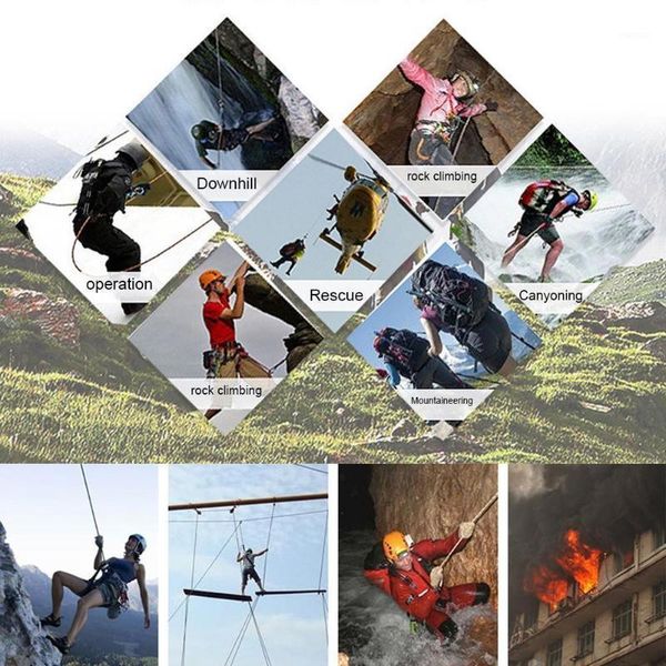 

cords, slings and webbing xinda 50kn rock climbing descender downhill device e9p31