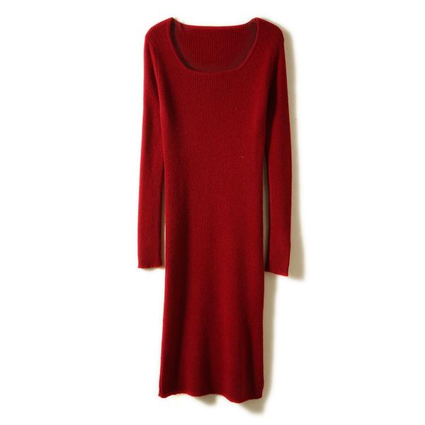 

casual dresses 2021 woman winter 100% cashmere sweaters autumn knitted pullovers warm female jumper o-neck clothing, Black;gray