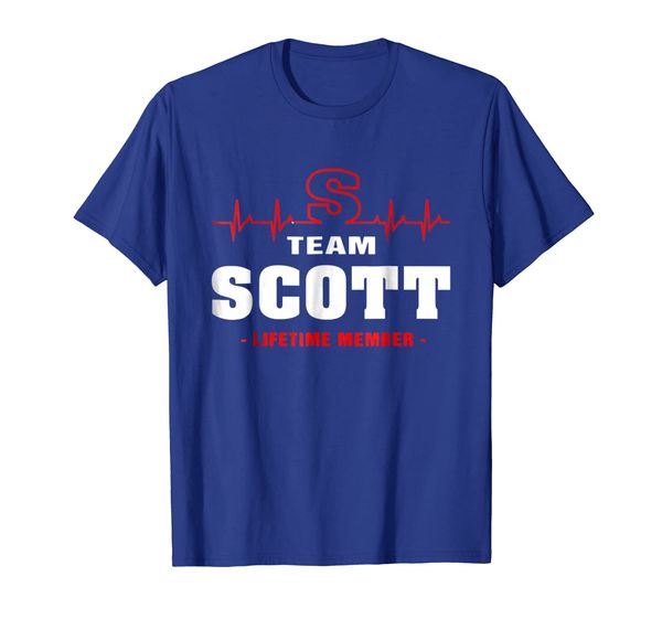 

team scott lifetime member shirt surname, last name, White;black